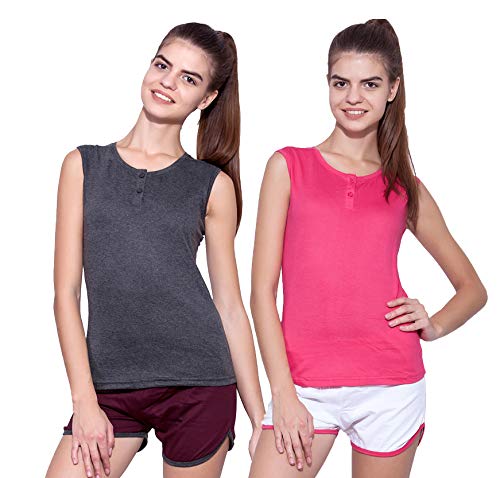Ap'pulse Sleeveless Henley Pack of 2