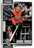 2026 TOPPS #329 MIGUEL VARGAS CHICAGO WHITE SOX BASEBALL OFFICIAL TRADING CARD OF MLB