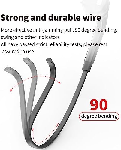 3.5mm Wired Earphones Compatible with Samsung Galaxy 2 Pack Gaming in Ear Headphones with Microphone PC Jack Cable Earbuds Music Smartphone Phone MP3 Wired Aux Headphones S6-ej - 5