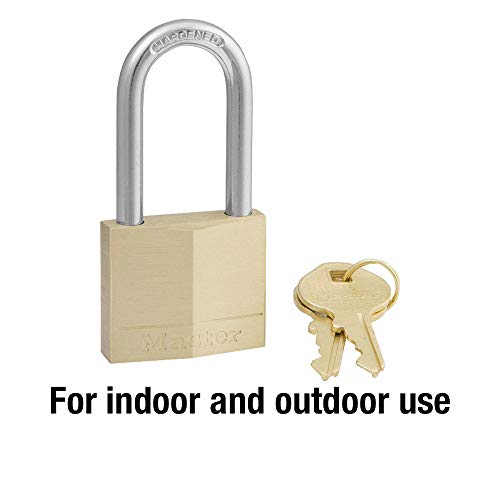 Master Lock 140Dlf Solid Brass Padlock With Key, 1 Pack #TOP1