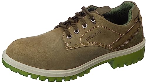 Woodland Mens Olive Green Leather Casual Shoe-6 UK (40 EU) (GC 4027121) (B0C4T9GCZH) Amazon Price History, Amazon Price Tracker