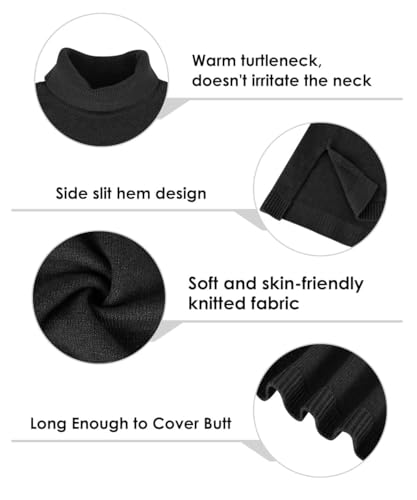 Image of TIYOMI Plus Size Sweater Tops for Women Turtleneck Warm Pullover XL-5XL