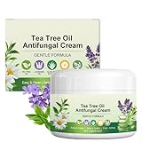 Teebaumöl Creme, Feuchtigkeitscreme für Hände & Füße, Tea Tree Oil Hautpflege zur Beruhigung Gereizter Haut, Spendet Intensive Feuchtigkeit, Glättende Pflegecreme für Männer & Frauen