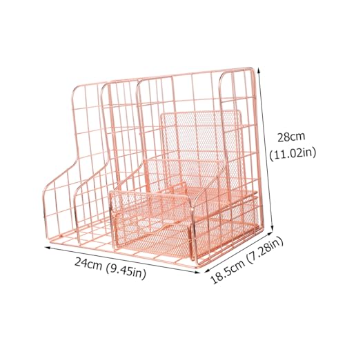 Panier de rangement de bureau en fer Cabilock pour optimiser la maison