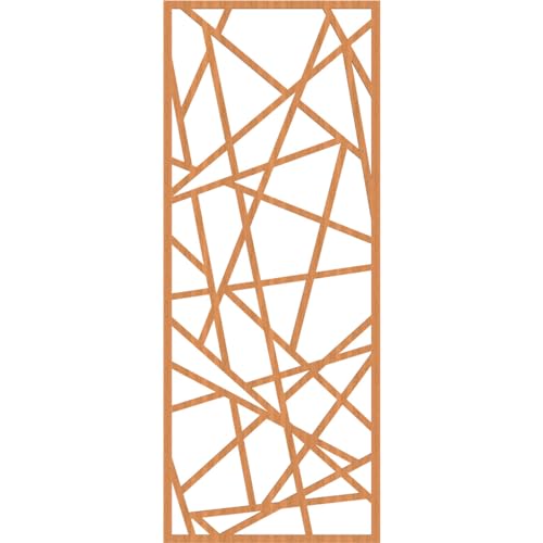 Image of Conway Decorative Pierced Fretwork Wood Wall Panels, 23 3 /8 inchW x 59 3 /8 inchH x 1 /4 inchT, Cherry