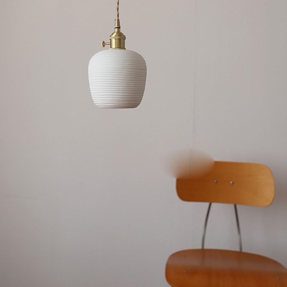 OUDINI Kitchen Island Pendant Light,Ceramics Chandelier Lighting Fixtures,Nordic Style Hanging Light Fixtures,for Kitchen Island Farmhouse Living Room