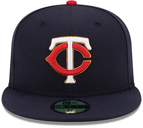Image of New Era MLB 59FIFTY Team Color Authentic Collection Fitted On Field Game Cap Hat (7 7 /8, Minnesota Twins Alternate)