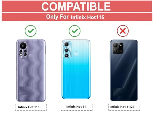 Image of COVERBLACK Soft Rubber Back Cover Compatible Model for Infinix X6812 / Hot11s - Transparent