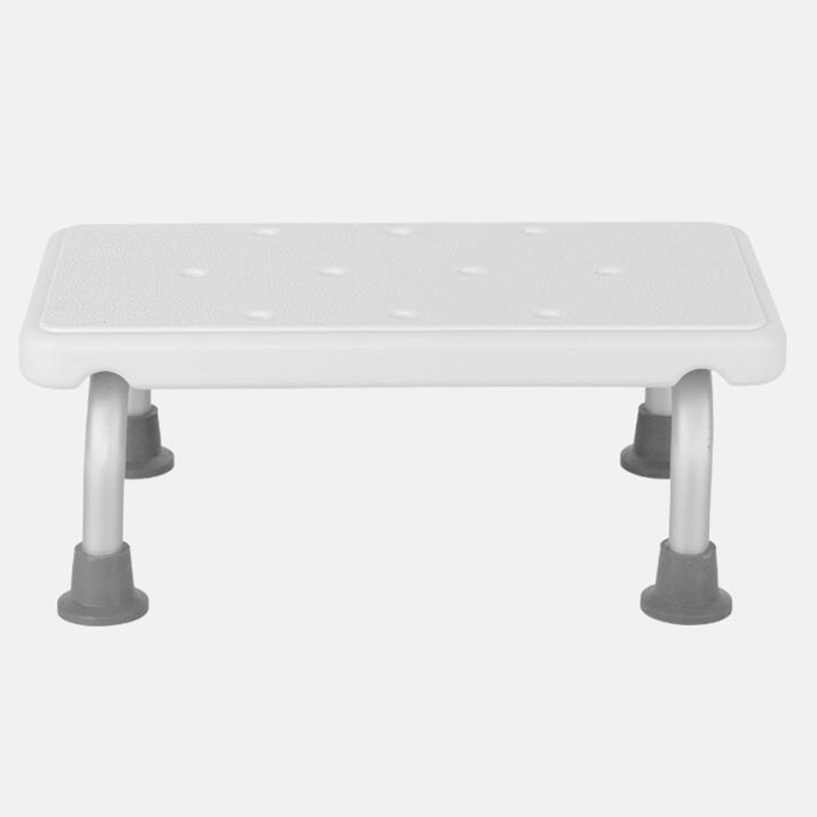 Duschhocker Aluminium Badezimmerhocker Rutschfester Badhocker Duschstuhl mit Ergonomischer Sitzfläche Und Anti-rutsch-füßen für Senioren Damen