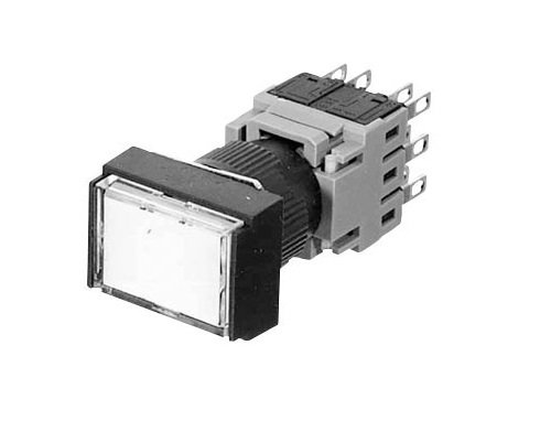 富士電機 押しボタンスイッチ 長角平形 赤 AH165-TFR11