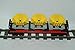 Produktbild Gebrauchte Bausteine Ersatz für Lego System Lego 9V + RC Eisenbahn Train 4565 Waggon 3er Kipper Wagon CAR KOMPATIBEL MIT Lego 9V + RC System