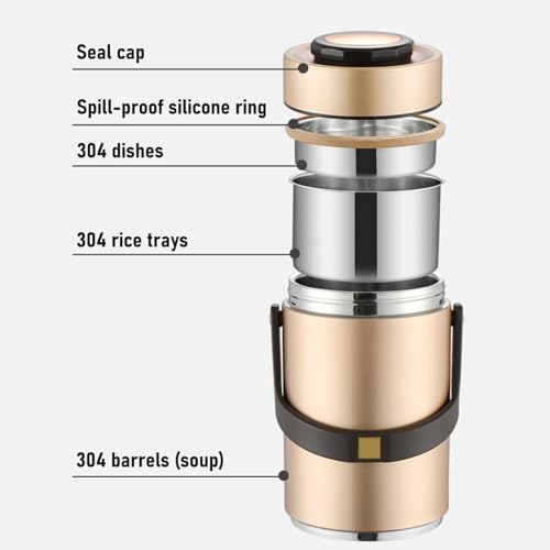 Récipient repas chaud 1,5L anti-fuite pour éviter le micro-ondes