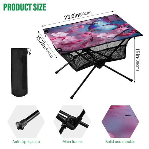 Mesa de Camping GOODOLD Camping Folding Tables, Diseño Plegable Fácil, Portátil con Bolsa de Transporte - Ideal para Playa, BBQ y Picnic miniatura 3
