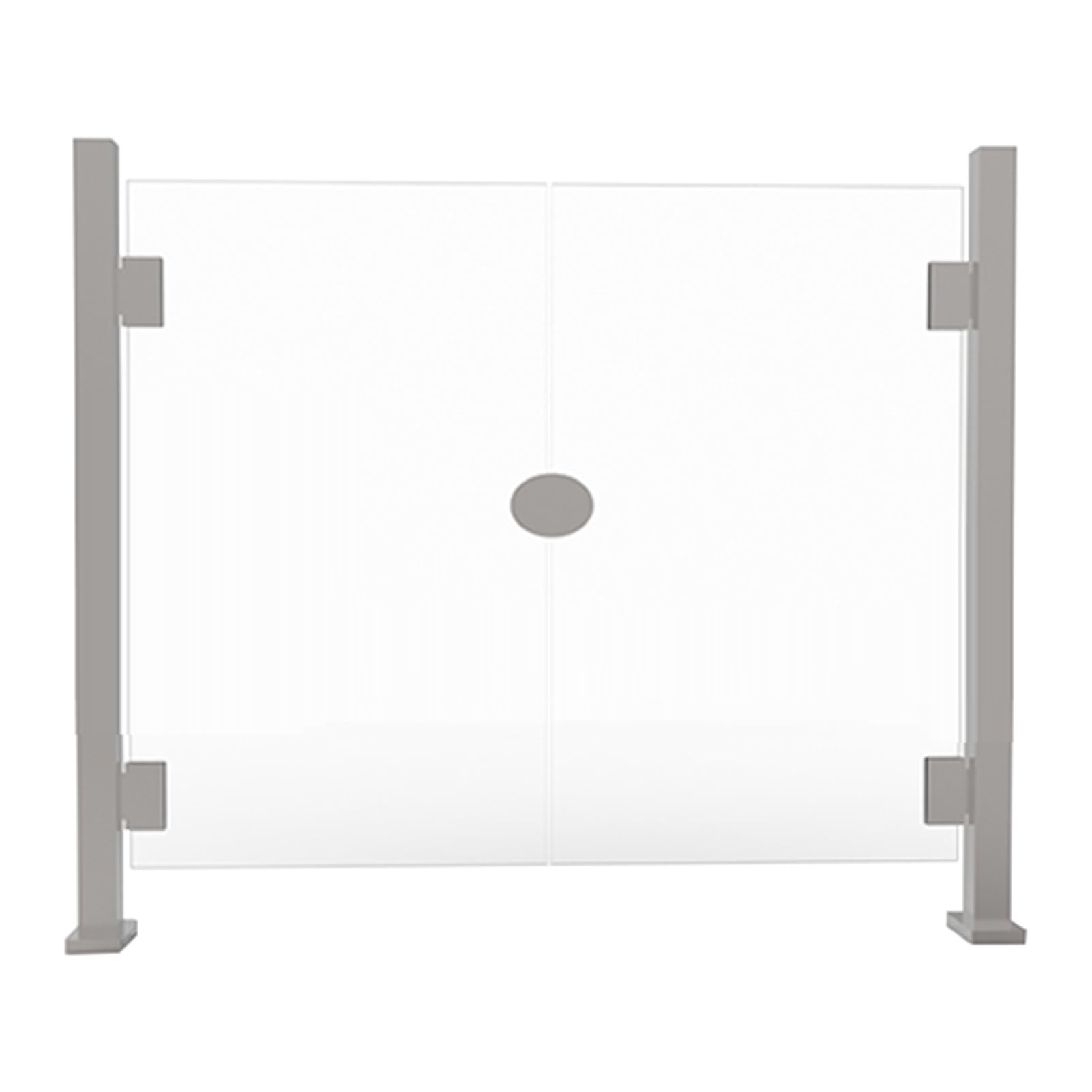 Uniwersalna akrylowa brama wejściowa na rynek 100 x 98 cm obrotowa metalowa Ber do biura Libes do użytku wewnętrznego - i Slish Securi Solut