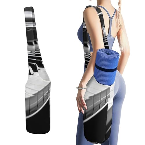 Sac de transport pour tapis de yoga grand format et multipoche fonctionnel pour femme
