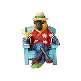 Enesco Margaritaville by Jim Shore Parrot in Beach Chair Figurine, 5.8