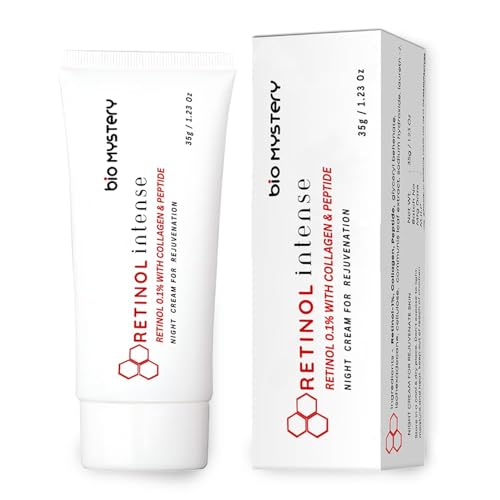 Bio Mystery Retinol 0.1 Intense Cream with Collagen & Peptide (35 Gram / 1.23 Oz)