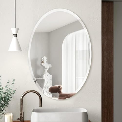 KOHROS Large Oval Bathroom Mirror 36
