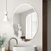 KOHROS Oval Beveled Polished Frameless Wall Mirror for Bathroom, Vanity, Bedroom (24" W x 35" H Oval)