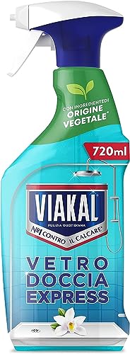 Viakal Vetro Doccia Express Spray Anticalcare, Confezione da...