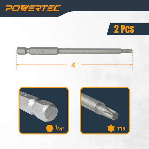 Image of POWERTEC Edge Deck Screw Jig Kit with 250pc #10 x 2-3 /8 inch Screws & T15 Depth-Stop Bit - Hidden Fastener Decking Tool with 3 Spacers for 3.5 inch to 6 inch Wood & Composite Decking (72482)