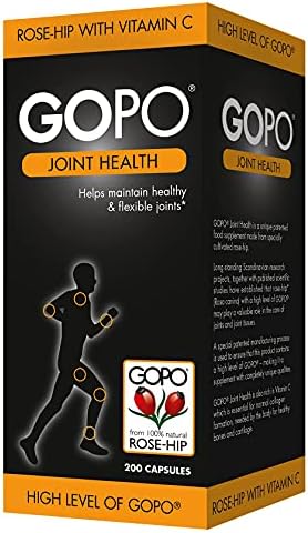 Gopo Rose Hip Joint Health Vitamin C Capsules - Pack of 200