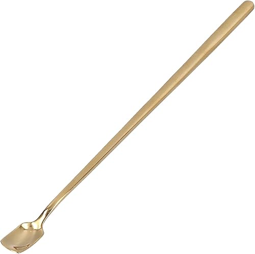 Miniatura 9 de 4 cucharas de té helado de mango largo, cuchara de café de acero inoxidable 304, cuchara de café de mango largo y tenedor con cuchara de mezcla de