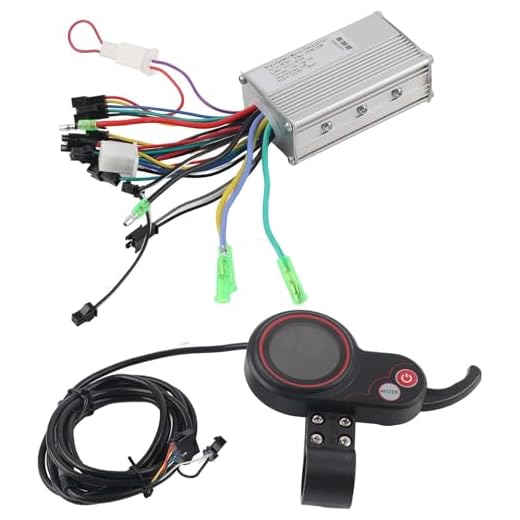 Scooter Brushless Controller 24 V / 36 V / 48 V / 60 V 250 W / 350 W Geschwindigkeitsregler mit Wasserdichter LCD Anzeige für Elektrischen Fahrrad Roller(36V)