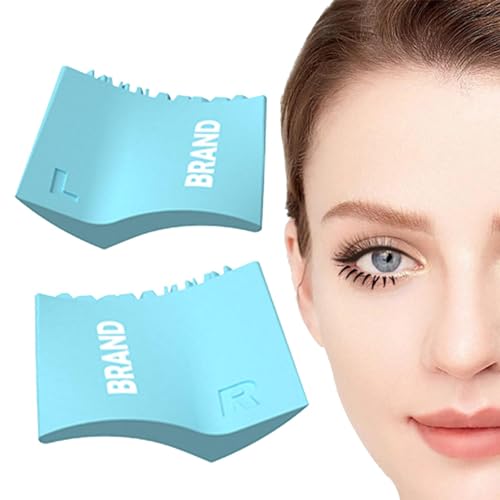Generic Sello delineador de ojos, herramienta de silicona para delineador de ojos de pestañas inferiores, herramienta portátil de maquillaje de ojos de silicona para delineador de ojos alado para