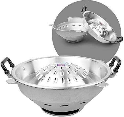 Aluminum Thai Lao Korean Charcoal Barbecue Stove +BBQ Grill Topper30cm 12" Made Thailand