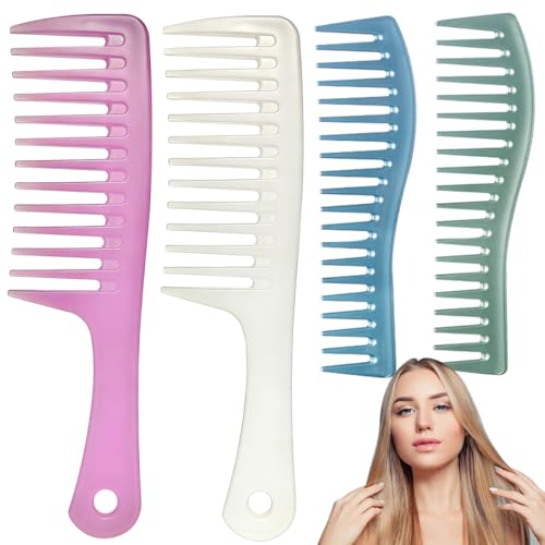 Vitmoory Wide Tooth Comb Set for Curls Women Wet Thick Hair Detangling