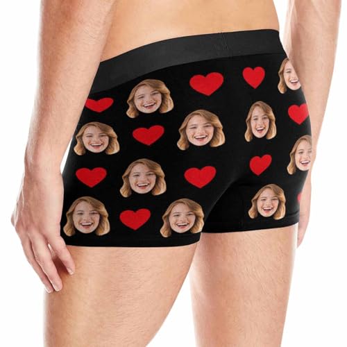 Artsadd Custom Mens Boxer Briefs Customized Funny Underwear Personalized Boxers Gifts for Boyfriend Husband Him3