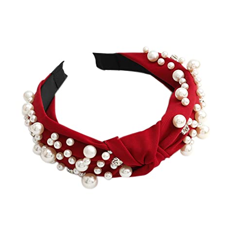 Headbands for Women's Hair Alice Band Fabric Headband Hair Accessories for Women Girls England Hair Accessories (Headband_2Pearl) - Image 4