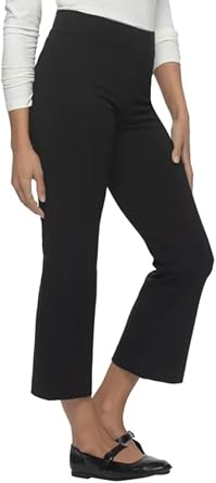 Felina Women's Tummy Control Pull-On Kick Crop Pant