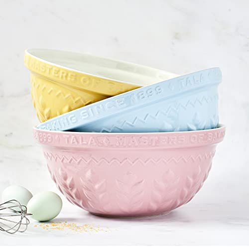 Tala Dusty Pink Stoneware Mixing Bowl, Embossed Corn Design, Durable, Chip-resistant, Baking, 30cm, (10B31388) - Image 6