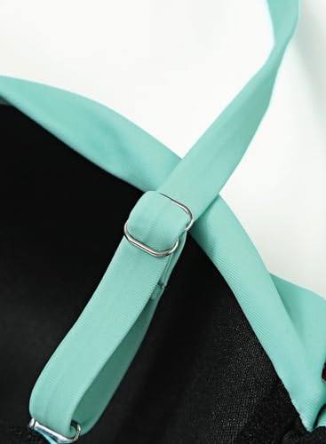 Astylish Women Push Up Two Piece Bikini Swimsuits Bandeau Bathing Suits Multicolor Medium 8 10 - Image 3