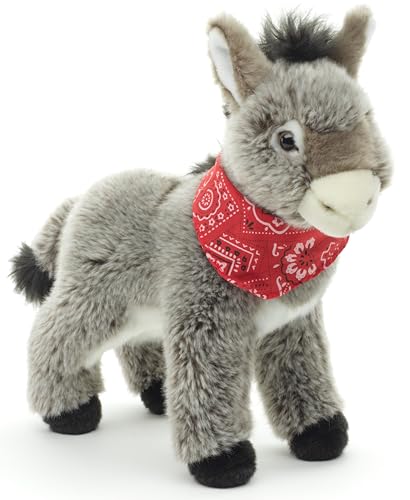 Burro de peluche de 30 cm Uni-Toys el regalo ideal de nacimiento