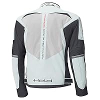 Held Sonic II Motorrad Jacke Herren - Sportliche und Luftige Mesh Sommerjacke - Leichte Motorradjacke mit Protektoren Level 1 - CE, EN 17092 zertifiziert - Schutzklasse A - Grau-Schwarz - Größe XL – Ansicht 4