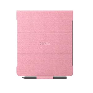 Funda de tela para Amazon Kindle Scribe, con tapa plegable y acople magnético (solo compatible con Kindle Scribe) | Diseño fino y ligero | Rosa