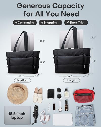 HOTOR Puffer Tote Bag for Nurses