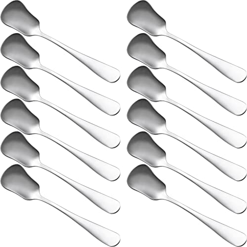 24 Pcs Stainless Steel Ice Cream Spoon 5.3 Inch Small Dessert Spoons Bar Spoon Tasting Tea Spoons Cake Spoons Stirring Coffee Spoons Dishwasher Safe Reusable Metal Scoops #TOP30