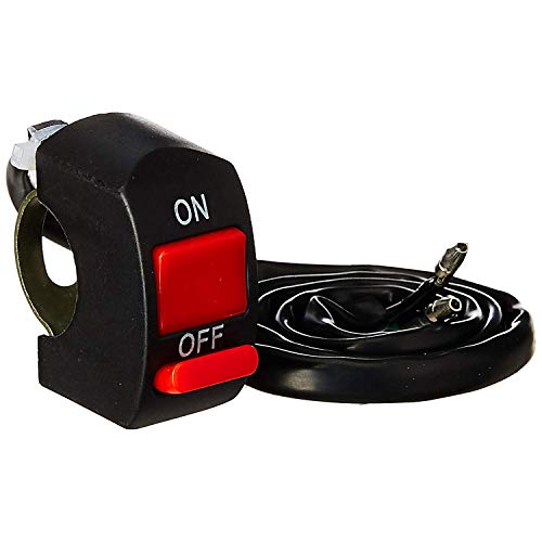 Image of waterproof 9 LED shilon headlight with switch for Hero Passion pro, WHITE
