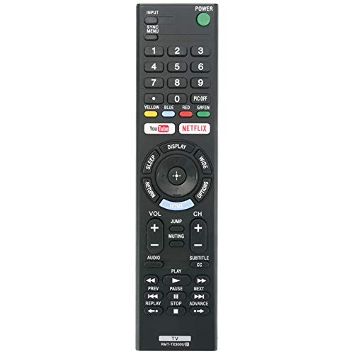 PERFASCIN RMT-TX300U Reemplazo Control Remoto compatible con Sony KD55X720E KD49X720E KD-43X720E KD-49X700E KD-43X700E KD-55X700E KD-60X690E KD-70X690E KD-65X730F KD-50X690E KD65X730F KD50X690E LED TV