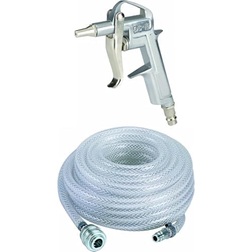 Tuyau PVC 15m et soufflette à air comprimé Einhell 8 bar pour compresseur d'atelier