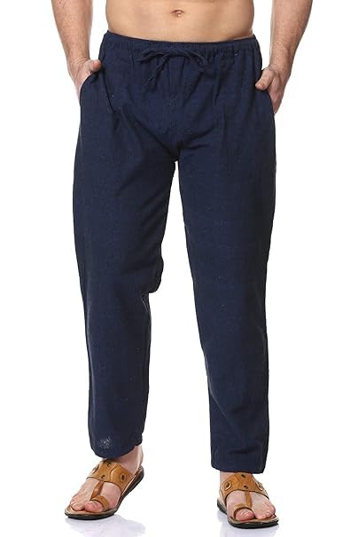 Hellion Men's Eco-Friendly Cotton Pyjama | One Size Fits Waist 28-36 Inches-picture-11