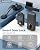 Smart Front Door Lock Set, APP Control Keyless Entry Door Lock with Handle, Smart Fingerprint Deadbolt, Anti-Peeping Electronic Keypad, Auto Lock, Easy Install, Black