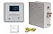 EliteSteam 10kW Steam Shower Generator Kit (Includes Steam Generator, Control, Steam Head, & Cable) (Polished Nickel Inside Control)