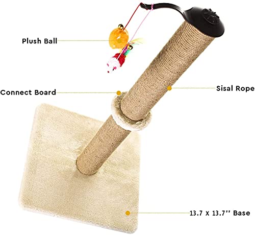 Chat cat griffe grattoir rotatif en peluche douce de qualité supérieure - 5