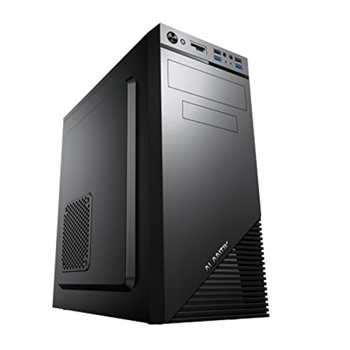 Boîtier ATX Mid-Tower de PC de bureau CASA24 avec alimentation de 500 Watts