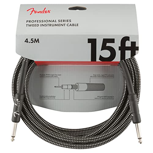 Prodotto originale FenderTM. Fender PRO 15 INST CABLE GRY TWD